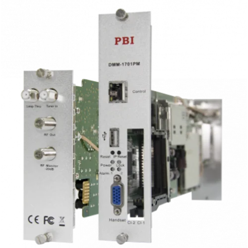 Модуль профессионального DVB-T2 приёмника и двойного аналогового модулятора PBI DMM-1701PM-04T2